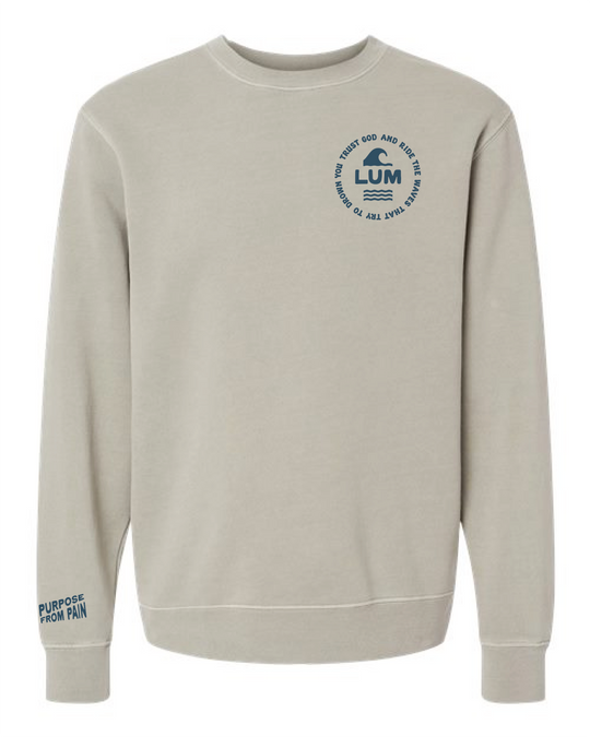 Midweight Pigment-Dyed Purpose from Pain Crewneck Sweatshirt