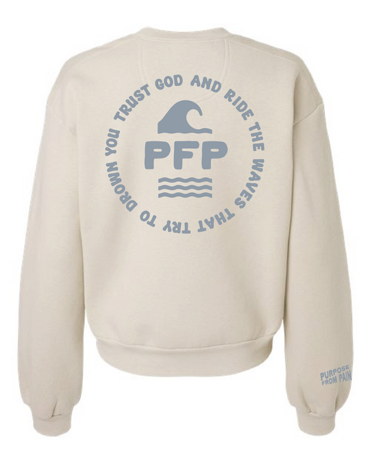 Women's Purpose from Pain Boxy Crewneck Sweatshirt