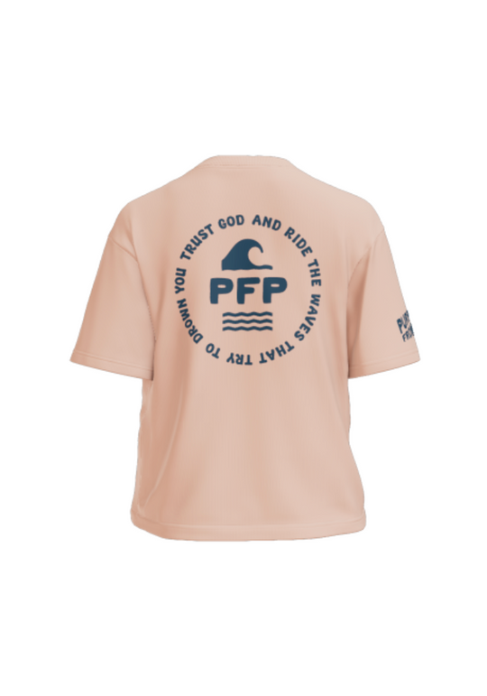 Women's Purpose from Pain Peach Boxy Tee