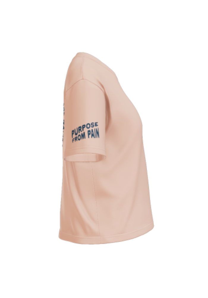 Women's Purpose from Pain Peach Boxy Tee